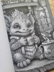 Adorable Creepy Monsters Grayscale Coloring Book - Max Brenner