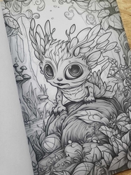 Adorable Creepy Monsters Grayscale Coloring Book - Max Brenner