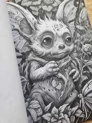 Adorable Creepy Monsters Grayscale Coloring Book - Max Brenner