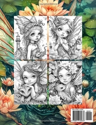 Fairies & Dragons 3 Grayscale Coloring Book - Max Brenner