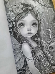 Fairies & Dragons 3 Grayscale Coloring Book - Max Brenner