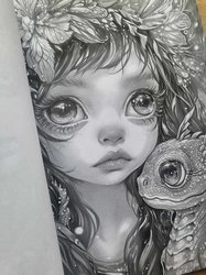 Fairies & Dragons 3 Grayscale Coloring Book - Max Brenner