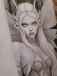 Dark Fairies Grayscale Coloring Book of Darkness - Max Brenner