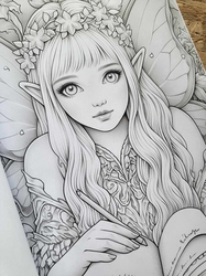 Spring Fairies Coloring Book - Max Brenner