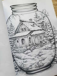 Snow House in Jar Coloring Book - Max Brenner