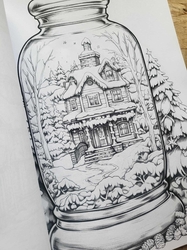 Snow House in Jar Coloring Book - Max Brenner