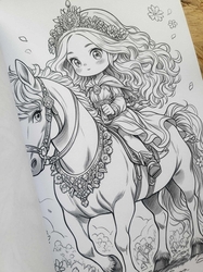 Spring Princess Coloring Book - Max Brenner