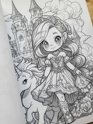 Spring Princess Coloring Book - Max Brenner