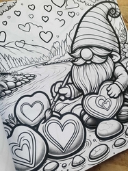 Valentine Gnome Coloring Book - Max Brenner