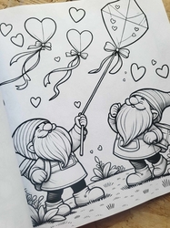 Valentine Gnome Coloring Book - Max Brenner