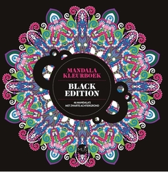 Het enige echte mandalakleurboek - BLACK EDITION - mandaly na černém pozadí 