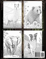 101 animals coloring book