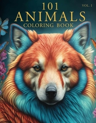 101 animals coloring book