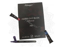 Artmagico Akrylový blok - 300 g/m2, 12 listů - různé varianty