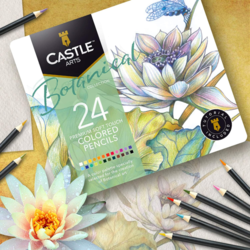 Castle Art Supplies - umělecké pastelky - 24 ks - BOTANICAL