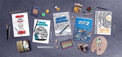 Crazy Drawings - CRAZY STEAMPUNK - colouring book