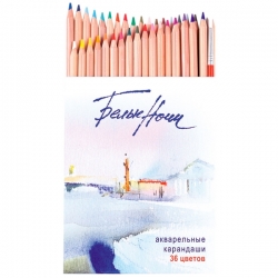 St. Petersburg Nevskaya Palitra - WHITE NIGHTS - akvarelové pastelky - sada 36 ks v papíru