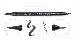 ZIG Kuretake Fude Pen No. 6 KABURA - černá, šedá