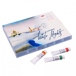 St. Petersburg Nevskaya Palitra - WHITE NIGHTS - Bílé noci - akvarelové barvy v tubě - sada 24 ks - 10 ml