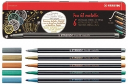 Stabilo Pen 68 METALLIC - sada 6 KS