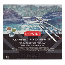 DERWENT Graphitint Mixed Media set - sada pro mixed media techniky - 19 ks