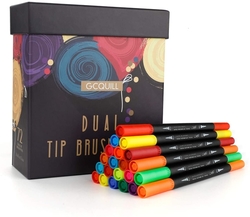 GC QUILL Dual Tip Pens - oboustranné fixy - sada 72 ks