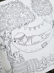 Animal's Fantasy Season Coloring Book - JAPONSKO
