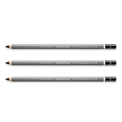 Staedtler Mars Lumograph Charcoal - černý uhel v tužce - 3 tvrdosti