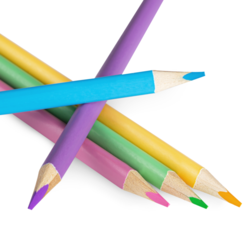Easy trojhranné pastelky - PASTEL - pastelové barvy - sada 24 ks