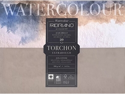 FABRIANO Watercolor Torchon - akvarelový skicák lepený, 300g/m2