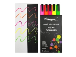 Artmagico akrylové popisovače s jemným hrotem - neonové - 5 ks