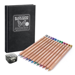 CRETACOLOR METALLIC AND BLACK SET 14 ks