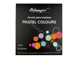 Artmagico akrylové popisovače s jemným hrotem - pastelové - 8 ks