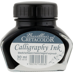 CRETACOLOR CALLIGRAPHY INK - BLACK 30 ml 