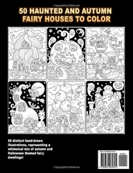 50 Haunted and Autumn Fairy Houses to Color  - Kameliya Angelkova