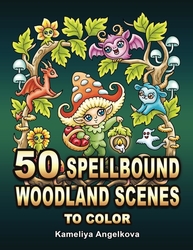  50 Spellbound Woodland Scenes to Color - Kameliya Angelkova