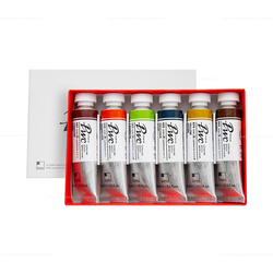 ShinHan PWC Premium extra fine artists WATER COLORS - prémiové akvarelové barvy v tubě - sada 6 barev x 15 ml 