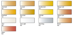 DECOLA - Metalické akrylové barvy - sada 8 ks x 18 ml
