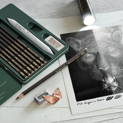 Faber-Castell PITT GRAPHITE MATT - grafitová sada 11 ks