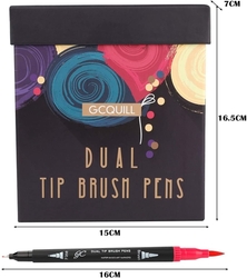 GC QUILL Dual Tip Pens - oboustranné fixy - sada 72 ks