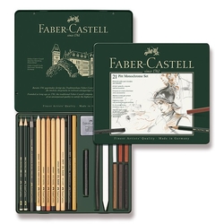 Faber-Castell PITT Monochrome - sada 21 ks