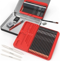 Arteza Expert - Drawing set - sada grafitových potřeb - 33 ks