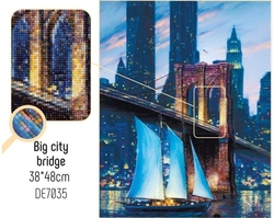 BIG CITY BRIDGE (Velkoměstský most)  - Diamond painting - 38 x 48 cm
