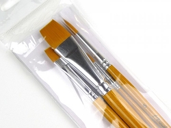 Sada syntetických štetců t_brush - set č.1 - mix - 4 ks