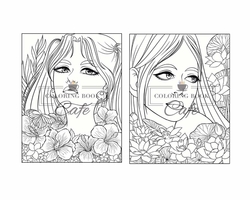 Floral Beauties Coloring Book - Coloring Book Cafe
