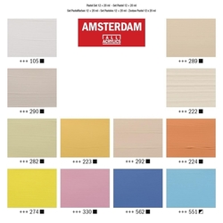 Royal Talens AMSTERDAM Standard series - akrylové barvy v tubě - sada 12 x 20 ml - kopie