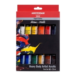 Royal Talens AMSTERDAM Expert sada - akrylové barvy v tubě - sada 12 x 20 ml 