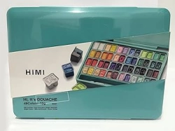 ABEIER HIMI Gouache Paint - kvašové barvy - sada 48 x 12 ml