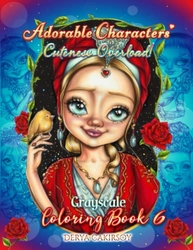 Adorable Characters Cuteness Overload - Grayscale Coloring Book - Derya A. Çakırsoy