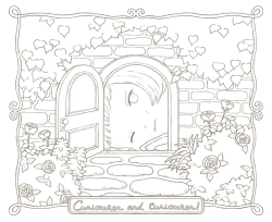 Alice in Wonderland and Dinah – Tokimeku Coloring Book Series (Alenka v říši divů a Dina) - JAPONSKO